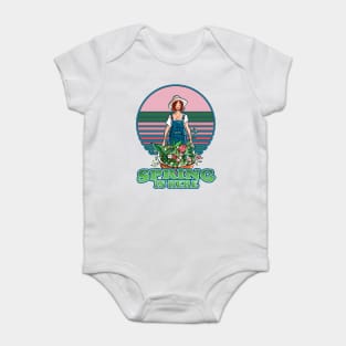 Spring is here and coming- I love to Spring Garden Baby Bodysuit